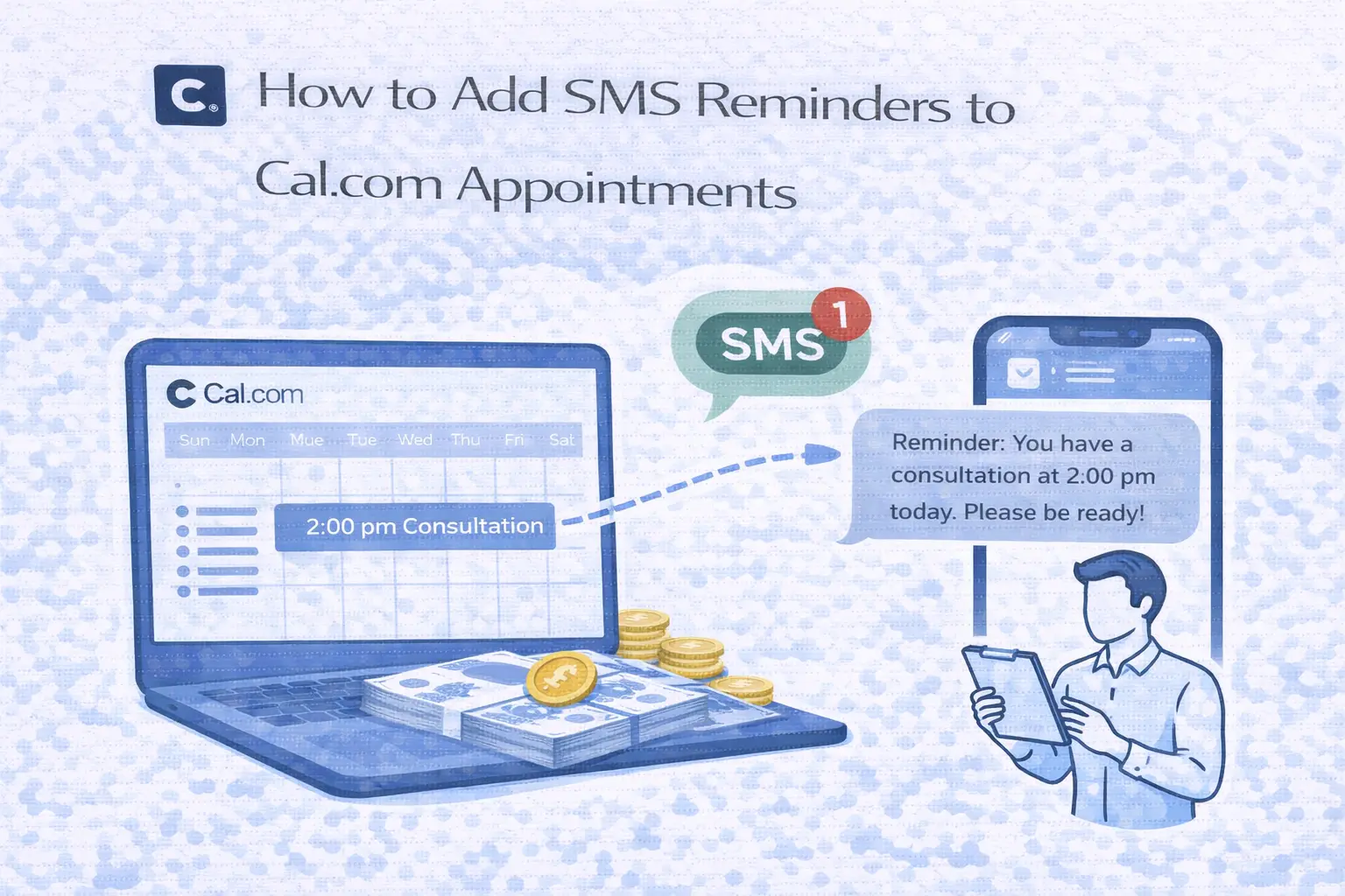 How to Add SMS Reminders to Cal.com Appointments