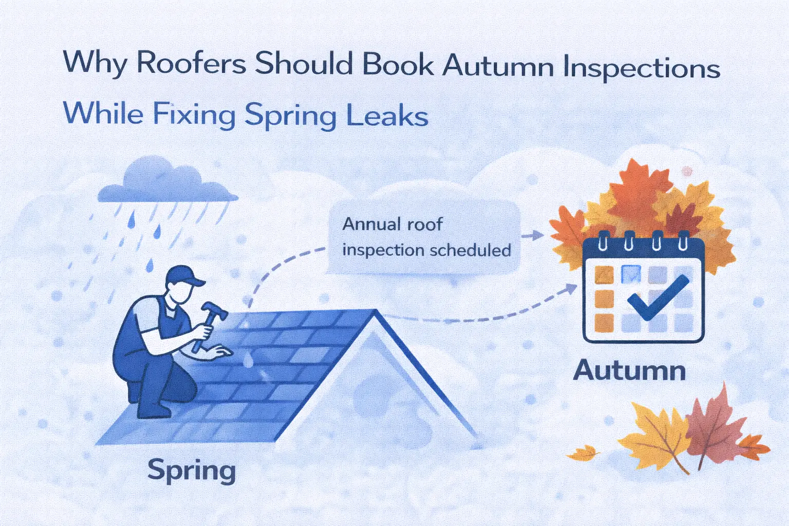 Why Roofers Should Book Autumn Inspections While Fixing Spring Leaks